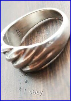 James Avery Retired Simple Classic Ribbed Ring Size 7 in JA Box