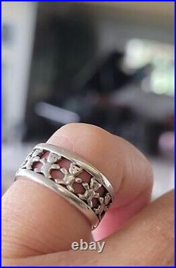 James Avery Retired Size 6 Teddy Bear Eternity Band Ring Fits as a 5