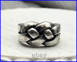 James Avery Retired Size 8 Braided Woven Ring Neat Piece