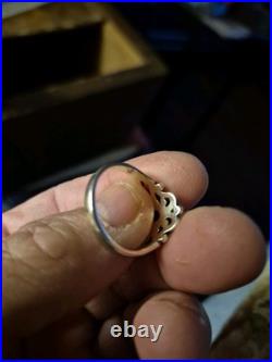 James Avery Retired Size 9 Amethyst Silver Ring