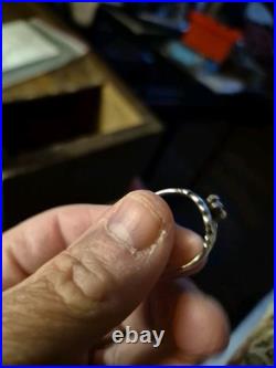 James Avery Retired Size 9 Amethyst Silver Ring