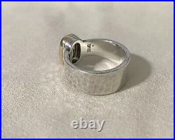 James Avery Retired Smokey Quartz Graciela Ring Size 5 Sterling Silver 14k Gold