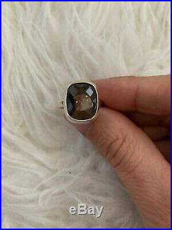 James Avery Retired Smoky Quartz Sterling Silver Ring