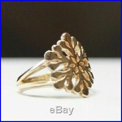 James Avery Retired Snowflake Ring 14k Yellow Gold Size 7