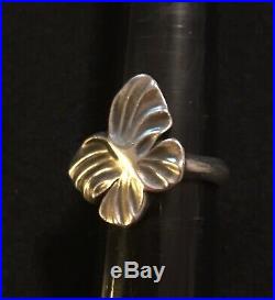 James Avery Retired Soft Butterfly Ring Size 8.25
