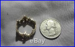James Avery Retired Solid 14k Yellow Gold Paper Doll Ring Size 9