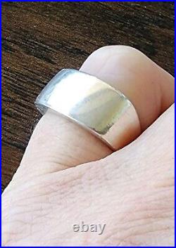 James Avery Retired Solid Silver Signet Ring, Can Be Engraved Size 5.5 NEAT! VTG