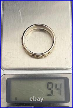 James Avery Retired Sterling 14k Gold Braided Band Ring Size 9.75 James Avery Retired Sterling 14k Gold Braided Band Ring Size 9.75