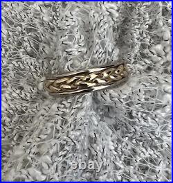 James Avery Retired Sterling 14k Gold Braided Band Ring Size 9.75 James Avery Retired Sterling 14k Gold Braided Band Ring Size 9.75