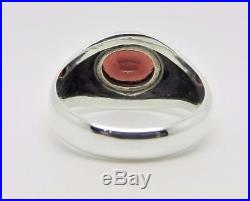 James Avery Retired Sterling 14k Gold Garnet Ring Size 9.5 Rare Lb-c1863