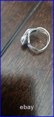 James Avery Retired Sterling 3D Wrap Around Frog Ring Rare Vintage 925