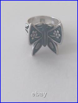James Avery Retired Sterling 925 Mariposa Size 5 Ring