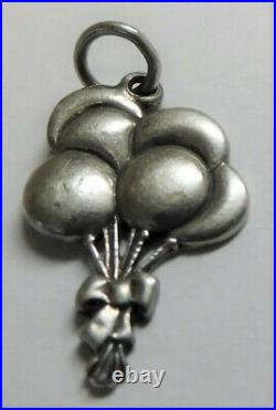James Avery Retired Sterling Balloon Bouquet Uncut Ring Charm