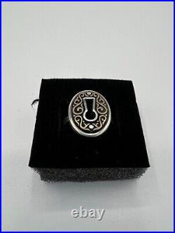 James Avery Retired Sterling Bronze Journey Keyhole Ring 6 3/4