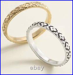 James Avery Retired Sterling Floral Garland Band Ring/ Size-7 James Avery Retired Sterling Floral Garland Band Ring/ Size-7
