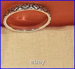 James Avery Retired Sterling Floral Garland Band Ring/ Size-7 James Avery Retired Sterling Floral Garland Band Ring/ Size-7