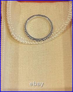 James Avery Retired Sterling Floral Garland Band Ring/ Size-7 James Avery Retired Sterling Floral Garland Band Ring/ Size-7