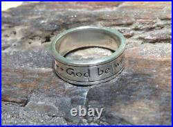 James Avery Retired Sterling God Be With Us Together and Apart Ring Size 7.5