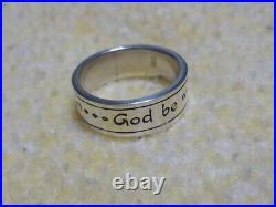 James Avery Retired Sterling God Be With Us Together and Apart Ring Size 7.5