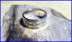 James Avery Retired Sterling God Be With Us Together and Apart Ring Size 7.5