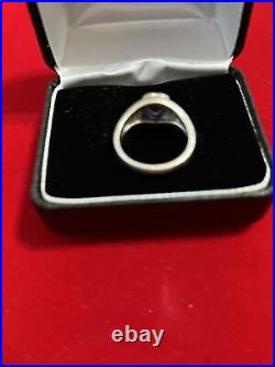 James Avery Retired Sterling Silver 14K Yellow Gold (flower) Ring Size 7