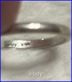 James Avery Retired Sterling Silver 925 Cross Country Dangle Charm Ring Size 7.5
