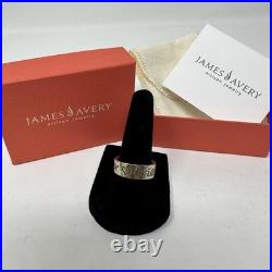 James Avery Retired Sterling Silver 925 Friends Forever Band Ring Size 8 Heart