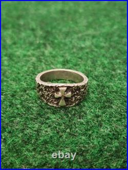 James Avery Retired Sterling Silver 925 Textured Cross Ring Mens Band Size 10