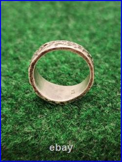 James Avery Retired Sterling Silver 925 Textured Cross Ring Mens Band Size 10