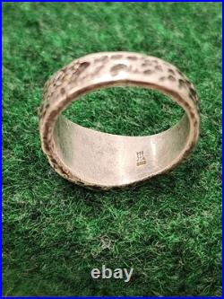 James Avery Retired Sterling Silver 925 Textured Cross Ring Mens Band Size 10