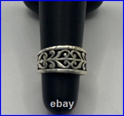 James Avery Retired Sterling Silver Adoree Ring Band Size 5