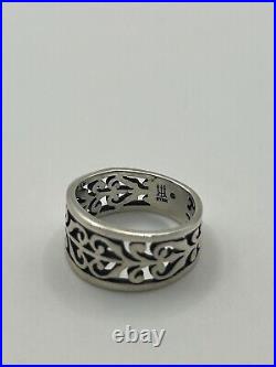 James Avery Retired Sterling Silver Adoree Ring Band Size 5