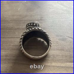 James Avery Retired Sterling Silver African Beaded Swirl Ring Size 6