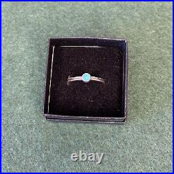 James Avery Retired Sterling Silver And Turquoise Ring Size 8.5