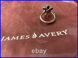 James Avery Retired Sterling Silver Blossom Ring Size 7 Excellent Condition