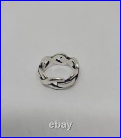 James Avery Retired Sterling Silver Bold Infinity Band Ring Size 5.5 James Avery Retired Sterling Silver Bold Infinity Band Ring Size 5.5