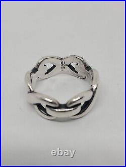James Avery Retired Sterling Silver Bold Infinity Band Ring Size 5.5 James Avery Retired Sterling Silver Bold Infinity Band Ring Size 5.5