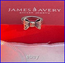 James Avery Retired Sterling Silver Bow Ring