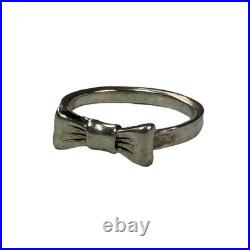 James Avery Retired Sterling Silver Bow Ring Size 2.25