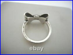 James Avery Retired Sterling Silver Bow Ring Size 3 3/4
