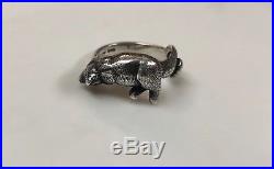 James Avery Retired Sterling Silver Cat Ring Size 4.5