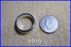 James Avery Retired Sterling Silver Centered Wedding Band Ring Size 10.5
