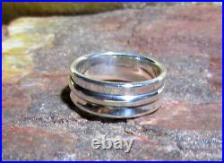 James Avery Retired Sterling Silver Centered Wedding Band Ring Size 11.5