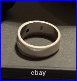 James Avery Retired Sterling Silver Cross Diamond Band Ring Size 11