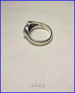 James Avery Retired Sterling Silver Cross Heart Ring Size 8