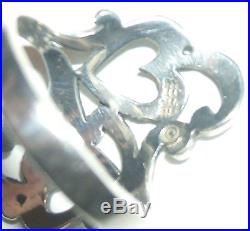 James Avery Retired Sterling Silver Double 2 Heart & Scroll Design Ring Sz 6.5