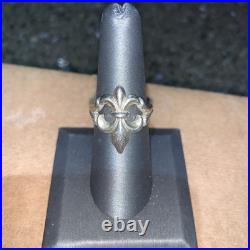 James Avery Retired Sterling Silver Fleur De Lis Ring Size 7