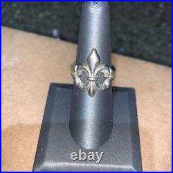 James Avery Retired Sterling Silver Fleur De Lis Ring Size 7