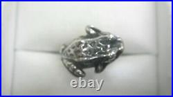 James Avery Retired Sterling Silver Frog Ring