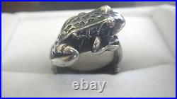 James Avery Retired Sterling Silver Frog Ring